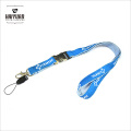 Custom Ribbon Woven Lanyard Sewing on Thickness Polyester Lanyard